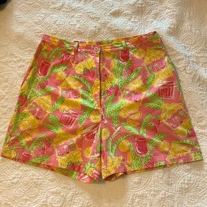 Lilly Pulitzer Resort Short Juice Bar Drinks Shorts